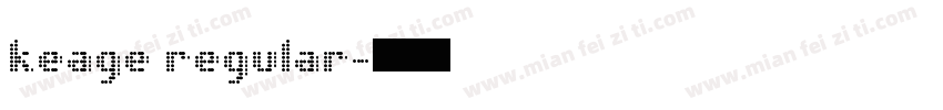 keage regular字体转换